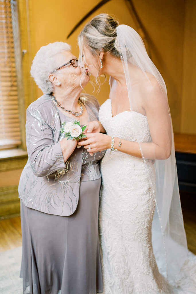 bride and grandma